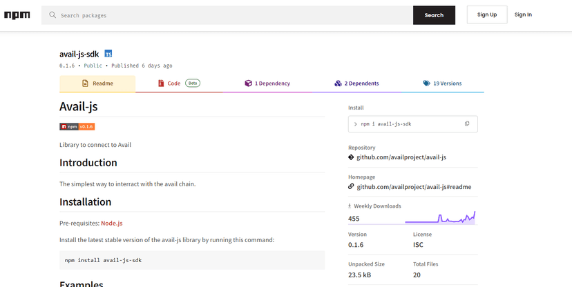 Avail JS SDK
